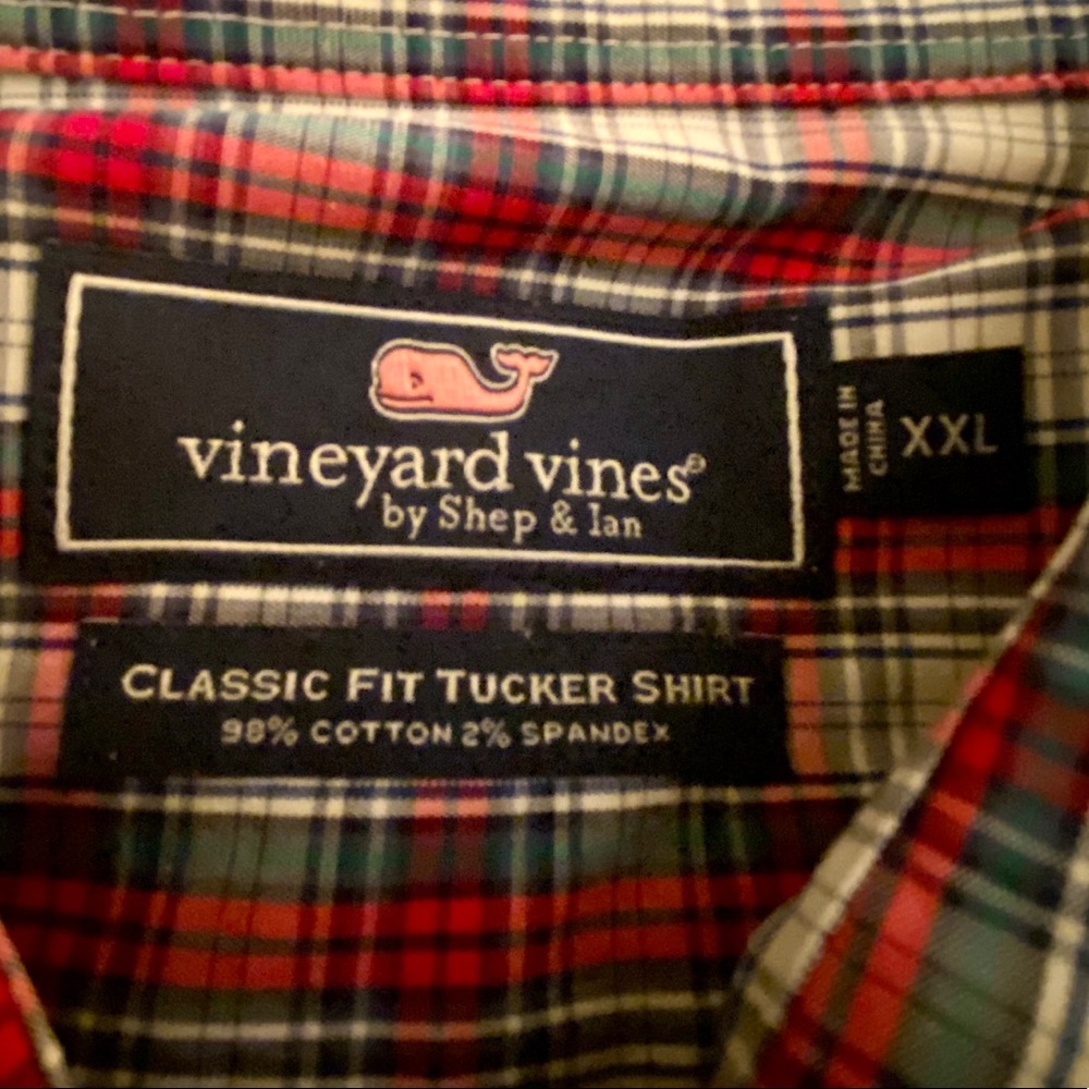 EUC Vineyard Vines Classic Fit Tucker Button Down Shirt with Pocket, XXL